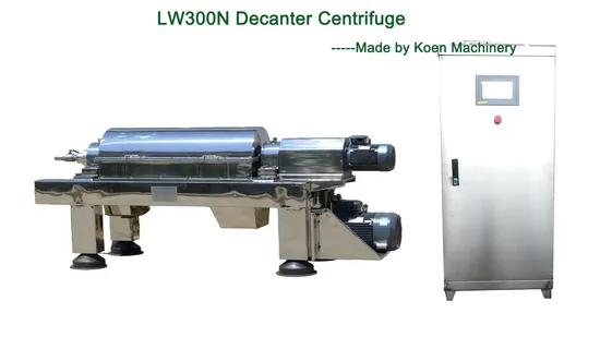 Lw300 Stainless Steel Continuous Solid Liquid Separation Decanter Centrifuge